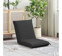 LoogCape Poltrona da pavimento regolabile grigio scuro con schienale imbottito per soggiorno, gaming, yoga, camera dei bambini, lounge, seduta su tatami, pieghevole, ergonomica, rivestimento lavabile