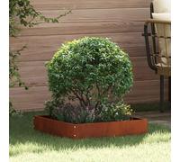 LoogCape Recinzione per prato, 6 pezzi, in acciaio inossidabile, resistente alle intemperie, 50 x 50 x 13 cm, delimitazione da giardino per aiuole, sentieri, blocco delle radici, sistemi a incastro