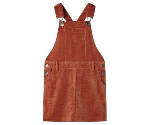 LoogCape Salopette per bambini Cord Cognac 116, per bambine e bambini di età compresa tra 5 e 6 anni, in cotone, spalline regolabili, tasche applicate, comodo look quotidiano e per il tempo libero