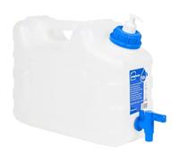 LoogCape Serbatoio dell'acqua con rubinetto, dispenser di sapone, 10 l, in plastica, impilabile, portatile, per campeggio, montaggio a parete, durevole