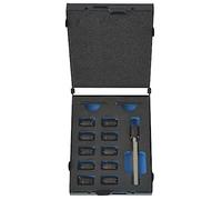 LoogCape Set di 13 frese per punti di saldatura HSS con alloggiamento robusto, include 10 testine di fresatura, 2 steli per trapano e tagliapunti, adatto per riparazione, montaggio