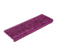LoogCape Set di 30 tappetini per gradini, 65 x 21 x 4 cm, viola, antiscivolo, autoadesivi, per la protezione delle scale per interni, insonorizzanti, lavabili, per scale in legno
