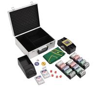 LoogCape Set di fiches da poker da 300 pezzi da 11,5 g con valigetta in alluminio per giochi da casinò, Texas Holdem, Blackjack, Roulette, Gioco di società, torneo, feste, accessori, stoccaggio
