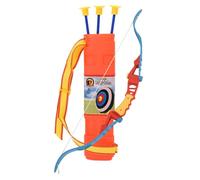 LoogCape Set di tiro con l'arco per bambini con arco da 68 cm e frecce da 41 cm, materiale robusto in ABS, PP, PE per esterni, favorisce la coordinazione, la concentrazione, il gioco di movimento