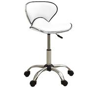 LoogCape Sgabello a rotelle da parrucchiere, in ecopelle, regolabile in altezza, girevole a 360 gradi, per salone di bellezza, parrucchiere, barbiere, styling, cura, comfort e uso stabile