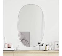 LoogCape Specchio da parete in vetro argentato con cornice in PVC, 70 x 45 cm, 4 mm, per corridoio, bagno, camera da letto, guardaroba, specchio chiaro per lo stile quotidiano