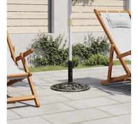 LoogCape Supporto per ombrellone bronzo, 12 kg, in ghisa, con adattatore per aste da 35, 38, 48 mm, robusto manicotto a terra, resistente al vento, resistente alle intemperie, ideale per giardino