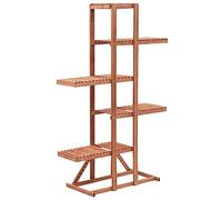 LoogCape Supporto per piante in legno di cedro, 86 x 36 x 139 cm, per giardino, balcone, terrazzo, decorazione per interni ed esterni, robusto ripiano per erbe, bonsai, orchidee, cactus