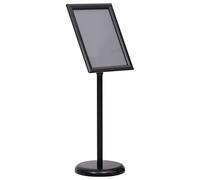 LoogCape Supporto per poster A3, nero, in lega di alluminio, regolabile, per presentazioni e pubblicità, leggero, robusto, salvaspazio, portatile, ideale per negozi, fiere, negozi al dettaglio