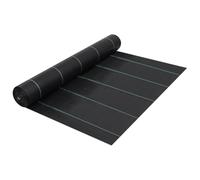 LoogCape Telo anti-erbacce, nero, 2 x 10 m, tessuto non tessuto da giardino, impermeabile, resistente ai raggi UV, protezione delle radici, per aiuole, prato, terrazza, giardino
