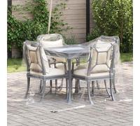 LoogCape Telone protettivo trasparente per piante, 2 x 2 m, in PVC, impermeabile, protezione per mobili da giardino, aiuola rialzata, prato, aiuola, giardino anteriore, protezione antigelo, protezione