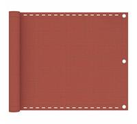 LoogCape Tenda da sole per balcone, 75 x 500 cm, HDPE, traspirante, per balcone, terrazza, giardino e spiaggia, permeabile ai raggi UV e al vento, con occhielli in alluminio