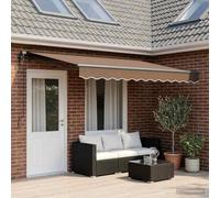 LoogCape Tenda da sole retrattile, 4 x 2 m, tessuto per terrazza, giardino, balcone, protezione solare UV, resistente alle intemperie, estensibile, con braccio articolato, protezione da sguardi