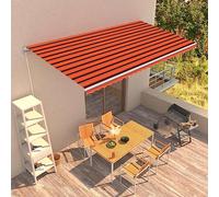 LoogCape Tenda retrattile a mano, 600 x 300 cm, protezione solare per balcone, terrazza, giardino, protezione dagli sguardi indiscreti, in poliestere con rivestimento in poliuretano, resistente alle