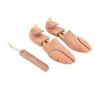 LoogCape Tendiscarpe con calzascarpe EU 38-39, in legno massiccio di cedro, per uomo e donna, regolabile, in legno di cedro, supporto per la forma per scarpe in pelle e per il tempo libero, cura e