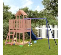 LoogCape Torre da gioco in legno massiccio Douglas con scivolo, altalena e sabbiera per bambini in giardino, robusta struttura da arrampicata, casetta da gioco per esterni, telaio stabile, per bambini