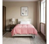 LoogCape Trapunta estiva imbottita, rosa, 155 x 200 cm, in microfibra con design in tessuto su due lati, per un clima piacevole e un comfort duraturo in camera da letto