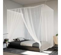 LoogCape Zanzariera da appendere, 156 mesh, bianca, 220 x 180 x 180 cm, resistente, facile da installare, ideale per esterni, campeggio, viaggi, letto, amaca, tenda, natura, foresta, tropicali