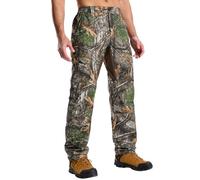 LOOGU Camo Pantaloni da Caccia per Gli Uomini Impermeabile Silenzioso & Opaco Tasche Multiple Turchia Caccia Camo Pantaloni Uomo