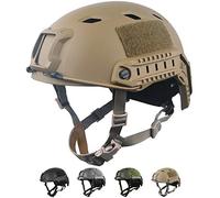 LOOGU Casco tattico Fast BJ Airsoft, Ops Core, casco protettivo con cuscinetti e guide laterali, per il tempo libero, per paintball, casco da combattimento