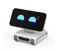 LOOI Robot-Starlight White - Compagno di desktop AI con comprensione visiva (oggetti, persone e scene), interazione vocale ChatGPT, memoria, personalità, controllo dei gesti e del viso, 10 W