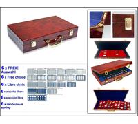 Look 1169 Valigetta Monete Premium Design In Radica + 6 Tavole Blu Scelta Libera