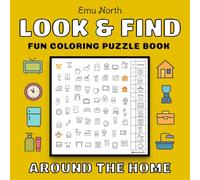 Look and Find: Around the Home - Fun Coloring Puzzle Book