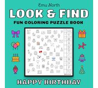 Look and Find Happy Birthday - Fun Coloring Puzzle Book [US]