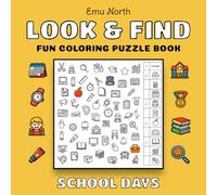 Look and Find: School Days - Fun Coloring Puzzle Book [USA]