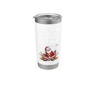 Look At Me Being All Festive And Shit Sarcastico Holiday Look Bicchiere termico in acciaio inox doppia parete