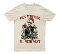 Look At Me Being T-Shirt Unisex Regalo Retrò Divertente Donna Vintage...