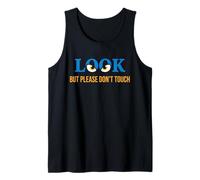 Look But Please Don't Touch Modern Graphic Eyes Design Canotta
