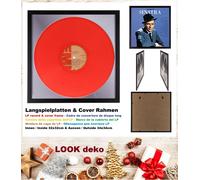 LOOK Cornice Per 10 Dischi In Vinile LP Nero In Acrilico 32cm 34cm