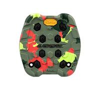 LOOK Cycle - Activ Grip Trail Pad - Pad Compatibile con i Pedali Piatti Trail Grip - Massima Aderenza Fuoristrada - Antiscivolo in Gomma Innovativo - Elevato Potere di trazione - Crazy Mimetico