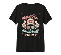 Look da Campo da Pickleball in Stile Mamma con Chignon Maglietta Premium