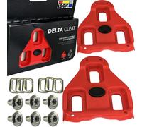 Look Delta Bicicletta Pedal Scarpe Tacchetti Tavole Pedale (Paio) Rosso