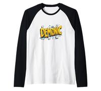 Look demoniaco alla Moda Maglia con Maniche Raglan