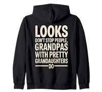 Look Dont Stop People Grandpas with Pretty Grandaughters Do Felpa con Cappuccio