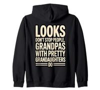 Look Dont Stop People Grandpas with Pretty Grandaughters Do Felpa con Cappuccio