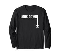 Look Down You Failed Funny Prank Joke Gag Sarcastic Novelty Maglia a Manica