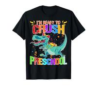 Look out I'm Ready To Crush Prescolare Divertente Dinosauro Pupilla Maglietta