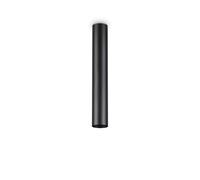 Plafoniera Moderna Look Metallo Nero 1 Luce 7W 3000K Luce Calda H40Cm