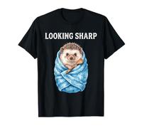 Look Sharp Funny Hedgehog Spa Bath Animal Giochi di Parole umoristici Maglietta