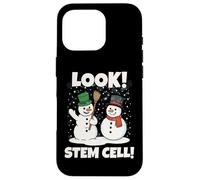 Look! Stem Cells Xmas Funny Couple Snowmen Science Teacher Custodia per iPhone 16 Pro