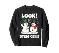 Look! STEM Cells Xmas Funny Couple Snowmen Science Teacher Felpa