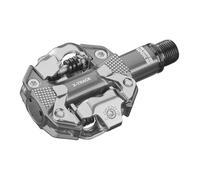 Look Pedali MTB/Gravel X-Track Silver in alluminio compatibili con SPD piattaforma 350 mm²