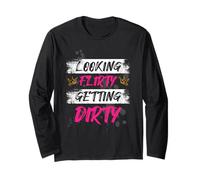 Looking Flirty Muddy Race Fango Mud Run Maglia a Manica