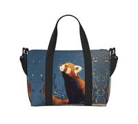Looking up at the Starry Sky, borsa da viaggio con stampa grande, borsa a tracolla per weekend e viaggi d'affari, leggera