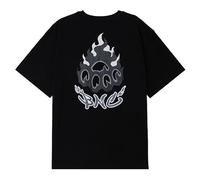LOOKISM OFFICIAL GOODS MD BURN KNUCKLES/T-SHIRT MANICA CORTA [NERO/TAGLIA:2]