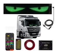 Looklight Occhi LED per automobili,Occhi LED programmabili per automobili, Insegna al neon personalizzata,Illuminazione interna Bluetooth USB per camion, Testo,Graffiti,Applicazione intelligente
